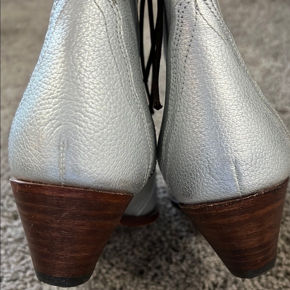 Free People Women's Silver Ankle Boots - Picture 6 of 10